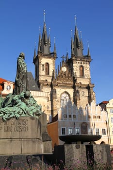 The old town of Prague, Czech Republic.