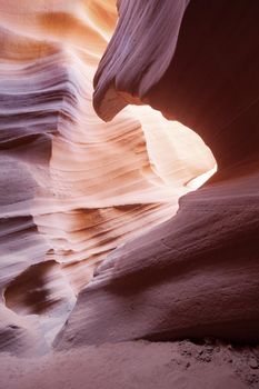 in the famous Antelope Canyon, Page, Arizona, USA 