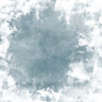 Grunge image of blue sky.