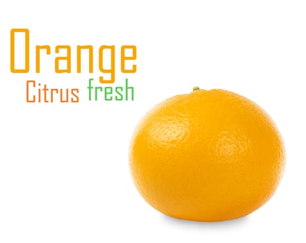 Orange isolated on white background