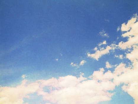 retro image of cloudy sky