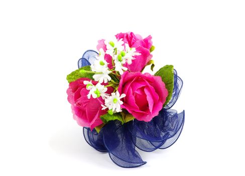 Artificial flower isolated on white background