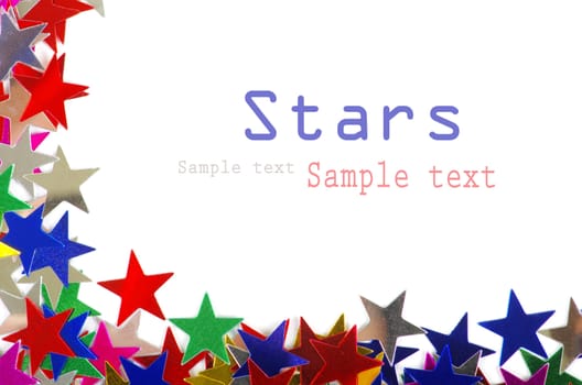 Colored stars background for your text on photo, and other.