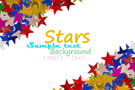 Colored stars background for your text on photo, and other.