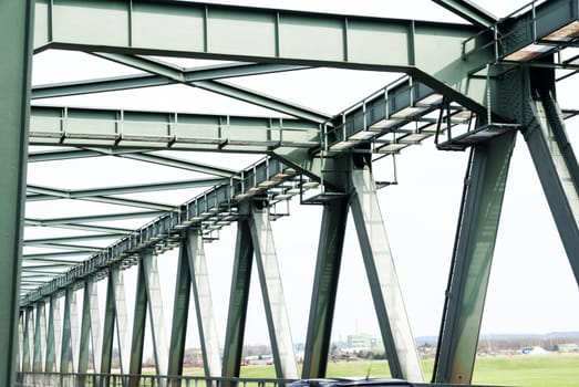 Steel bridge over the Elbe