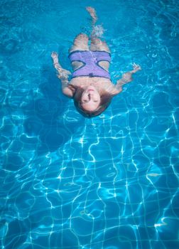 girl in pool