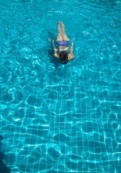 girl in pool