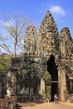 South Gate of Angkor Thom, Angkor area, Siem Reap, Cambodia