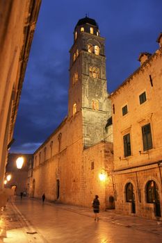 Old town at night, Dubrovnik, Croatia