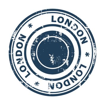London travel stamp isolated on a white background.