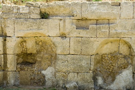 Ruins of an ancient Caesaria. Israel.