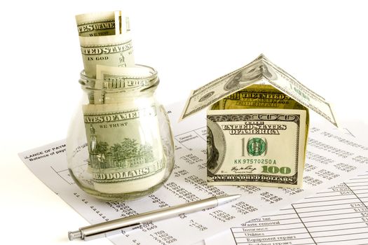 Money to invest for a house concept