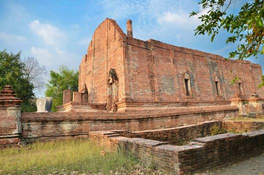 Wat Maheyong, Ancient temple and monument in Ayutthaya province, Thailand 