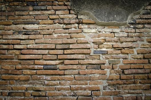 Brick wall - ancient fortress background
