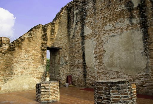 Wat Maheyong, Ancient temple and monument in Ayutthaya, Thailand 