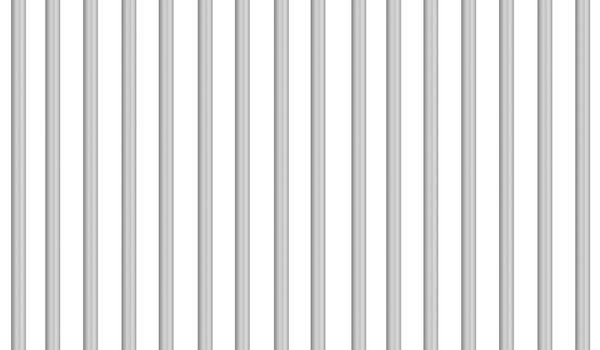 prison grid bars on white background