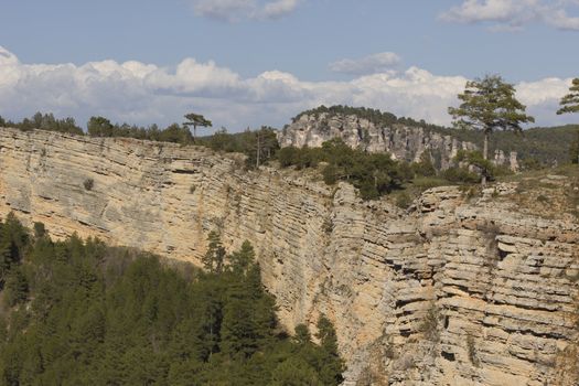 Cliff in Cuenca Range Natural Park, Cuenca  Spain