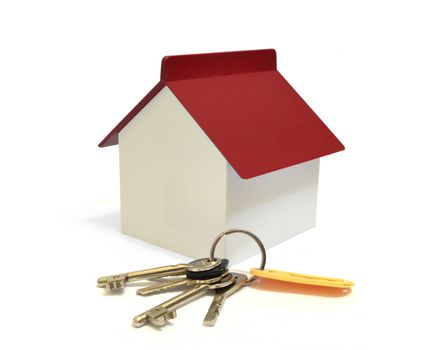 House with keys, home ownership concept