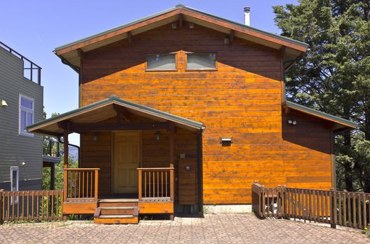 Well constructed wooden house Hood River Oregon.