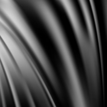 Black Silk Fabric for Drapery Abstract Background