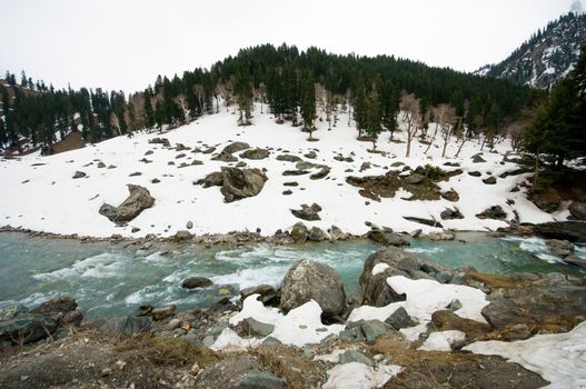 a landscape view during going to Sonoma valley,Kashmir,India