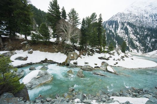 a landscape view during going to Sonoma valley,Kashmir,India