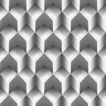 Background to cover or page with metallic geometrical forms