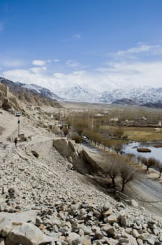 the Shey palace in Leh, India