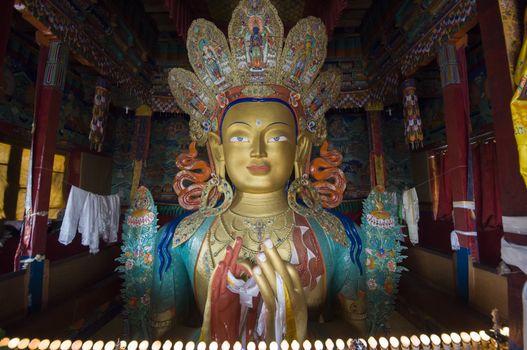 Chamkhang, statue of the future buddha, Leh, India