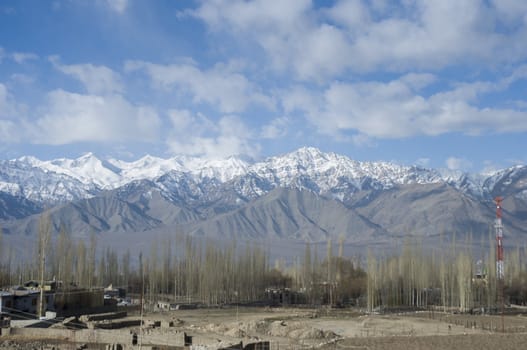 landscape view of Leh, India