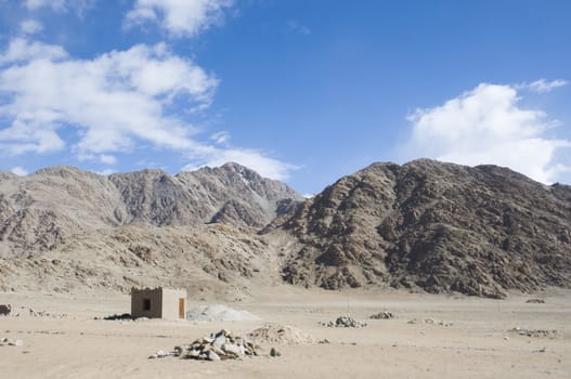 view of mountain and sky to Nubra valley, Leh, India