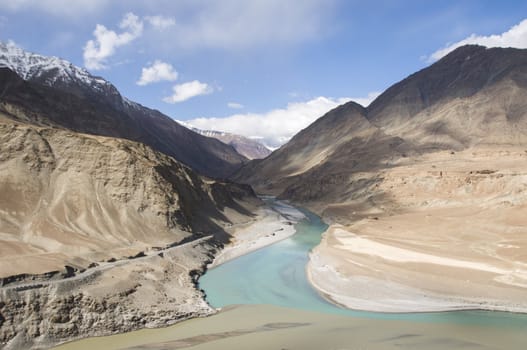 a river in Leh, India