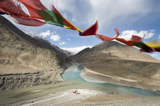 a river in Leh, India