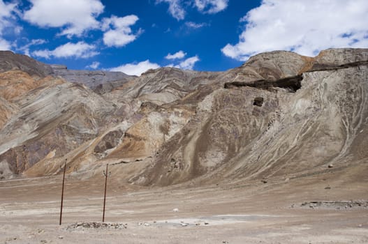 view of mountain and sky to Nubra valley, Leh, India