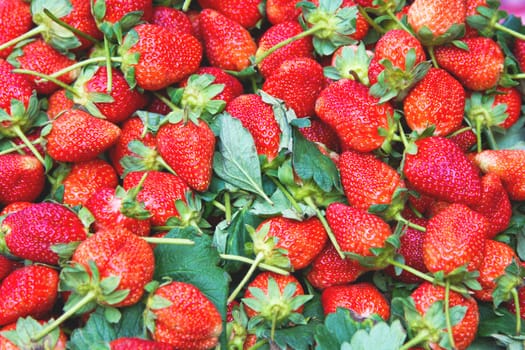 Closed up fresh strawberry