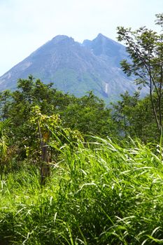 Mount Merapi is still active and always visited by mountaineers every Saturday and Sunday