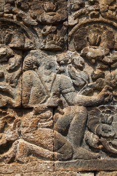 Mendut temple in Magelang, Central Java, Borobudur temple adjacent to the place of Religious Worship Buddhist