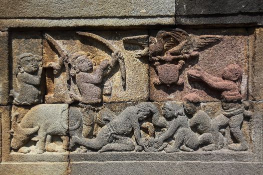 Mendut temple in Magelang, Central Java, Borobudur temple adjacent to the place of Religious Worship Buddhist