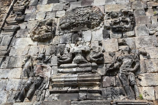 Mendut temple in Magelang, Central Java, Borobudur temple adjacent to the place of Religious Worship Buddhist