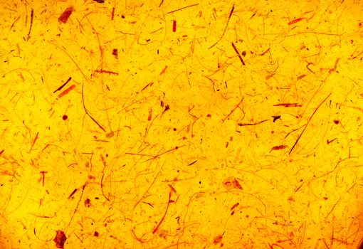 Texture handmade paper of yellow color