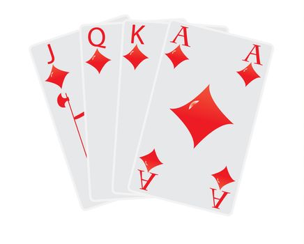 diamond cards red