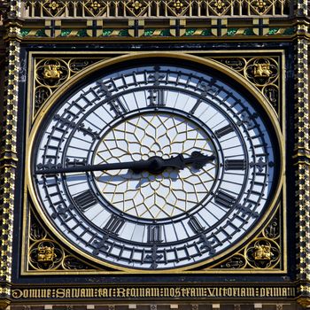 The Clock-Face of Big Ben (on the Elizabeth Tower) in London.