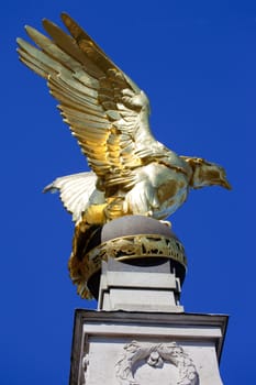 Per Ardua Ad Astra (RAF Memorial) on Victoria Embankment in London.