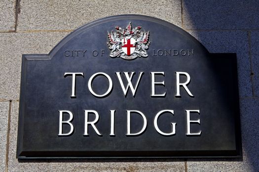 Tower Bridge in London.