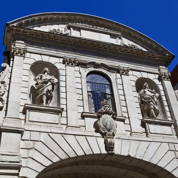 Temple Bar in London.  it is currently situated near St. Paul's Cathedral.