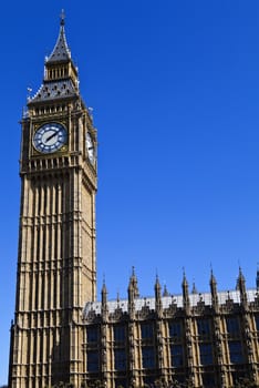 Big Ben (Houses of Parliament) in London.