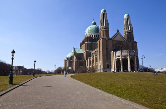 The Basilica of the Sacred Heart, located in Parc Elisabeth, Brussels.