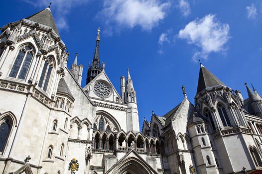 The Royal Courts of Justice in London.