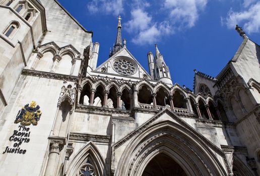 The Royal Courts of Justice in London.