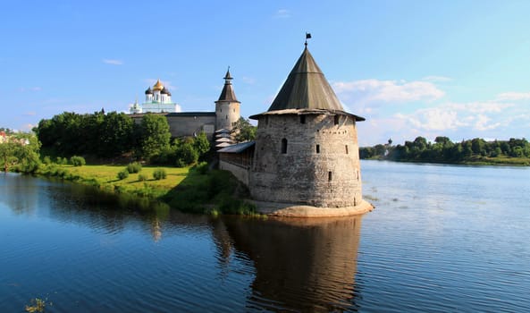 Fort in Pskov in Russia